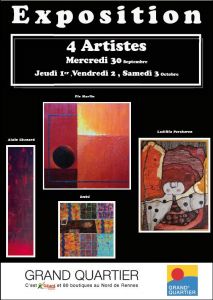4 artistes au Grand quartier 4 artistes au Grand quartier